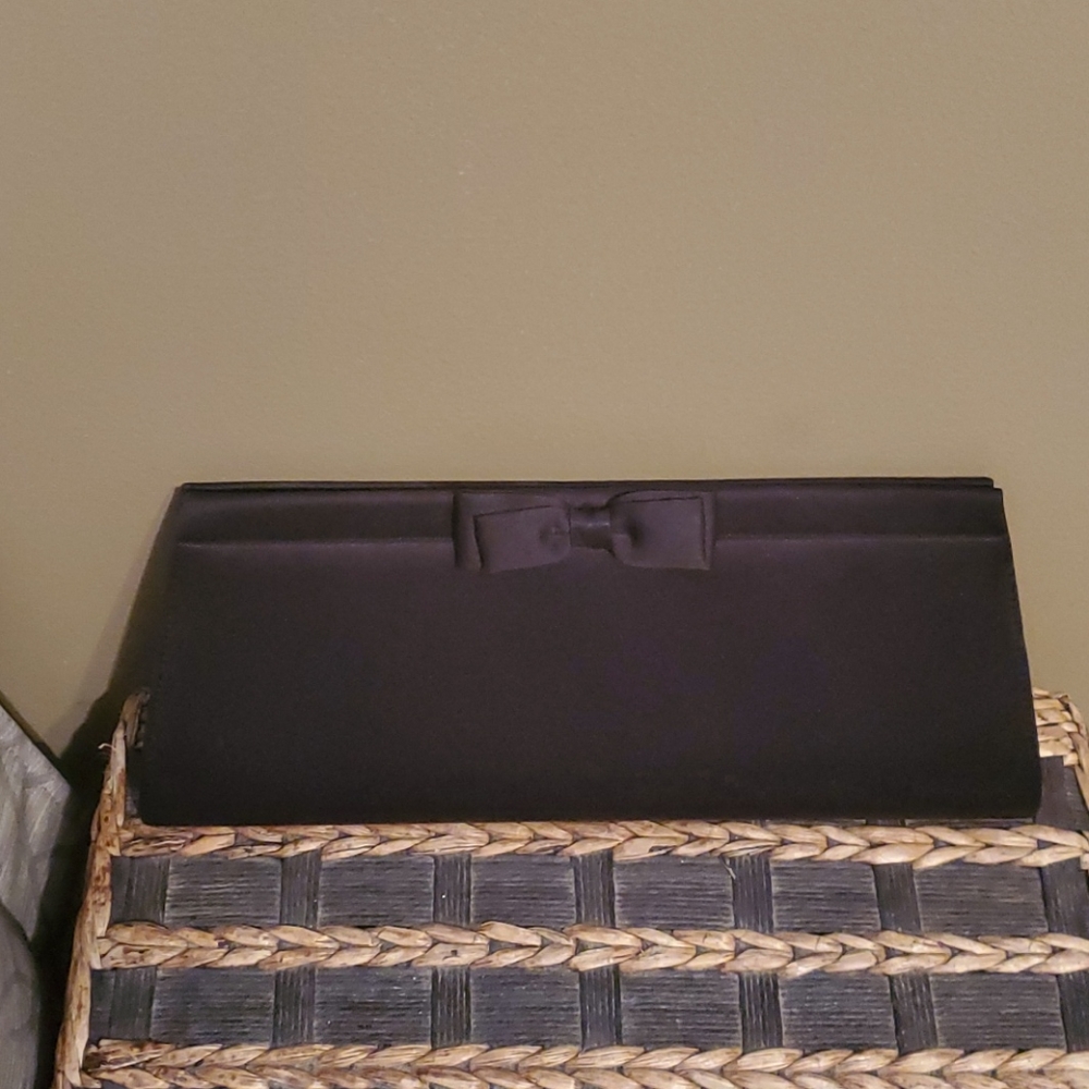 Black Satin Clutch